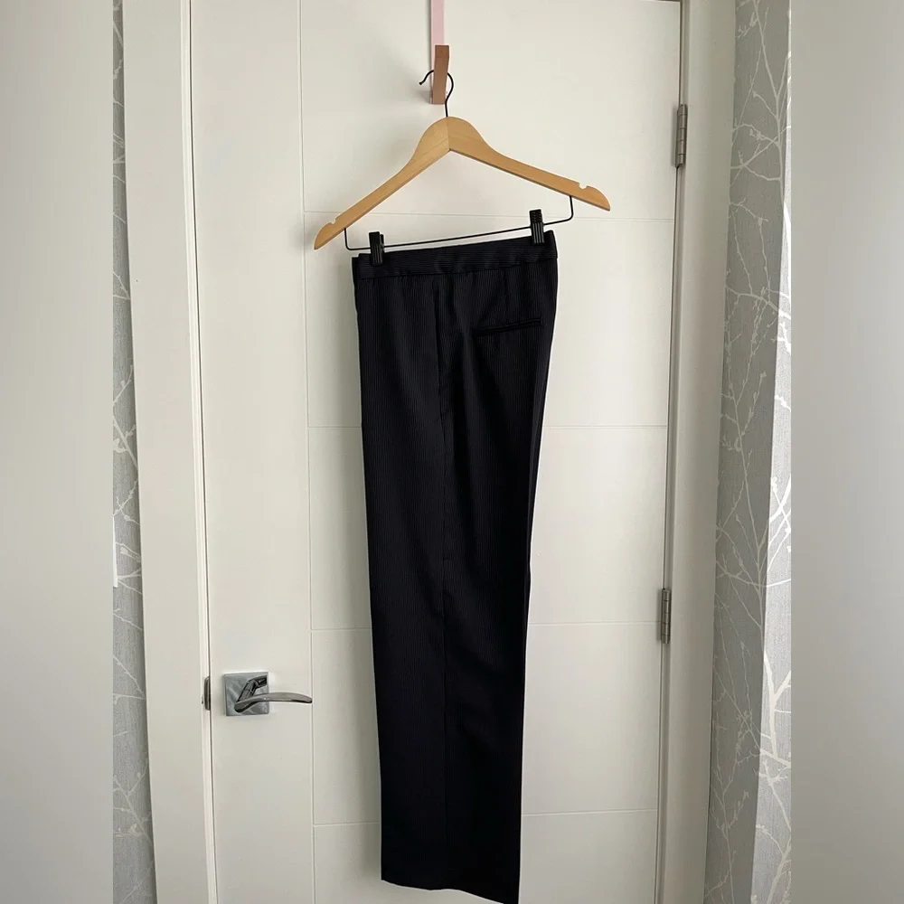 Massimo Dutti Women's Navy Pinstripe Trousers😍😍😍 - Picture 5 of 11